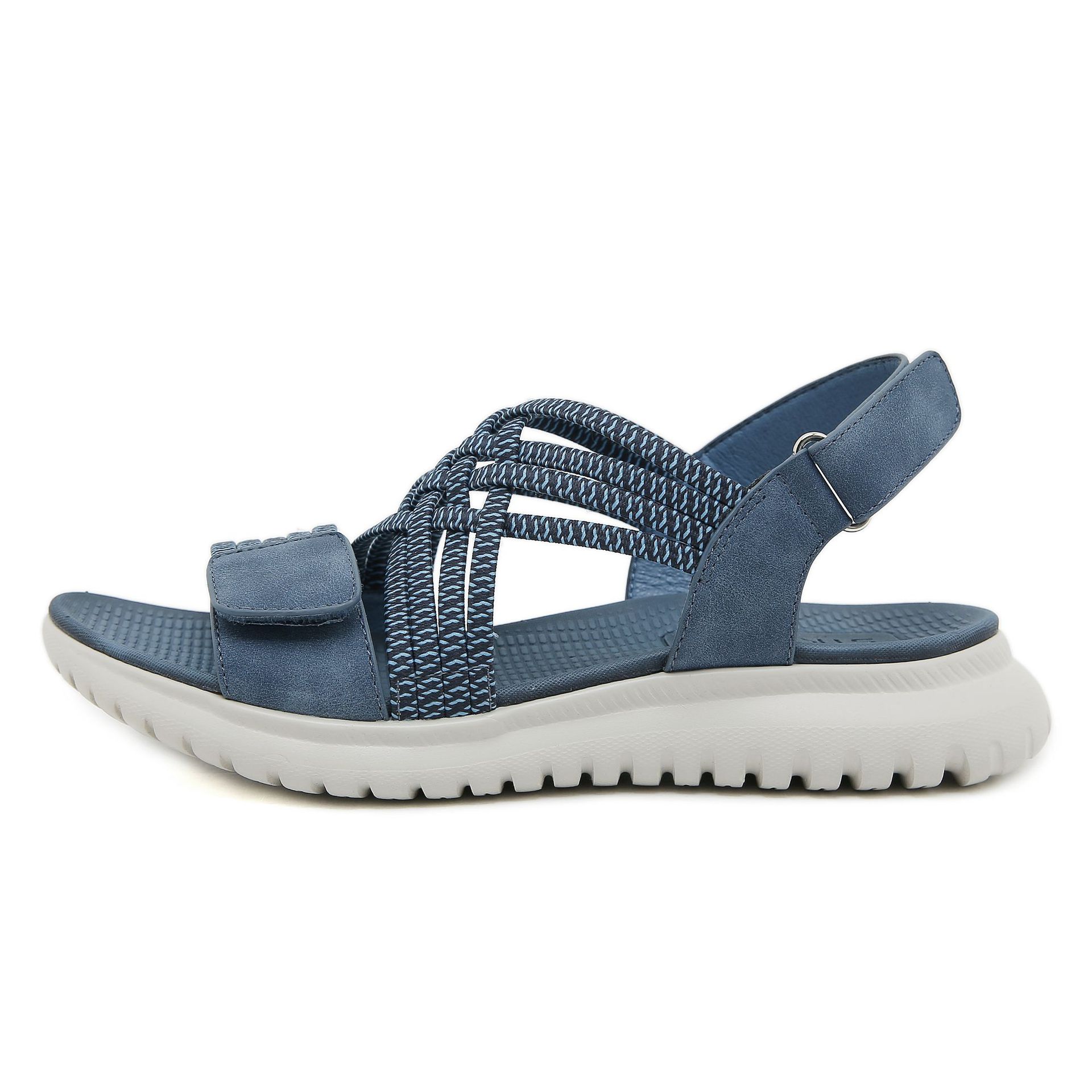 1109-A10 Amazon 2026 Summer New Sandals Women'S Lightweight Sports Style Comfortable Elastic Large Size Sandals