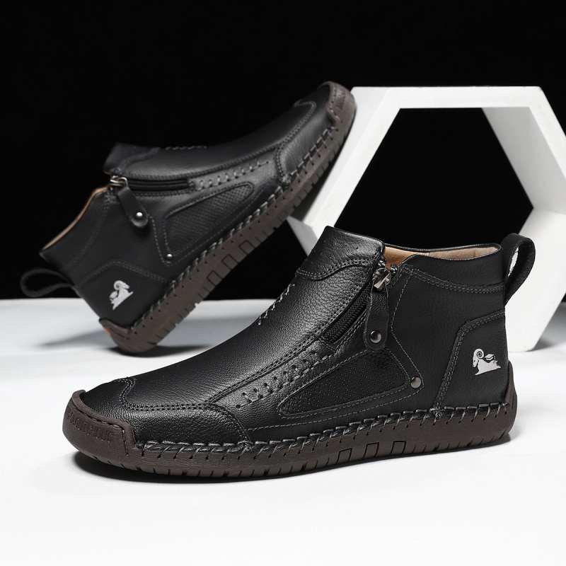 ✅ASTM-Certified Men's Leather Work Boots – Durable,Waterproof & Non-Slip Protection