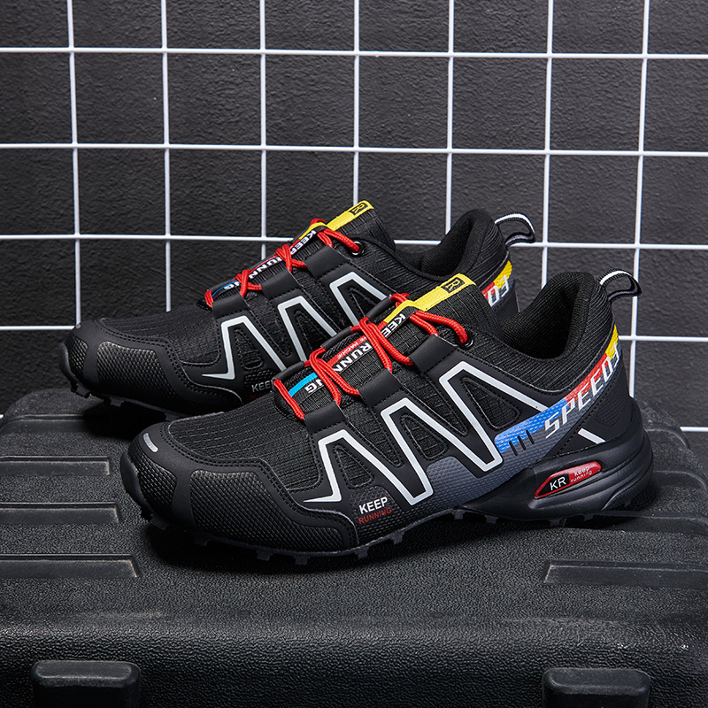 Cross-Border Foreign Trade Mountaineering Men'S Shoes Cross-Country Running Shoes Solomon Travel Mountaineering Shoes Hiking Shoes Breathable Large Size Women'S Shoes