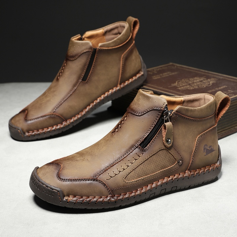 ✅ASTM-Certified Men's Leather Work Boots – Durable,Waterproof & Non-Slip Protection