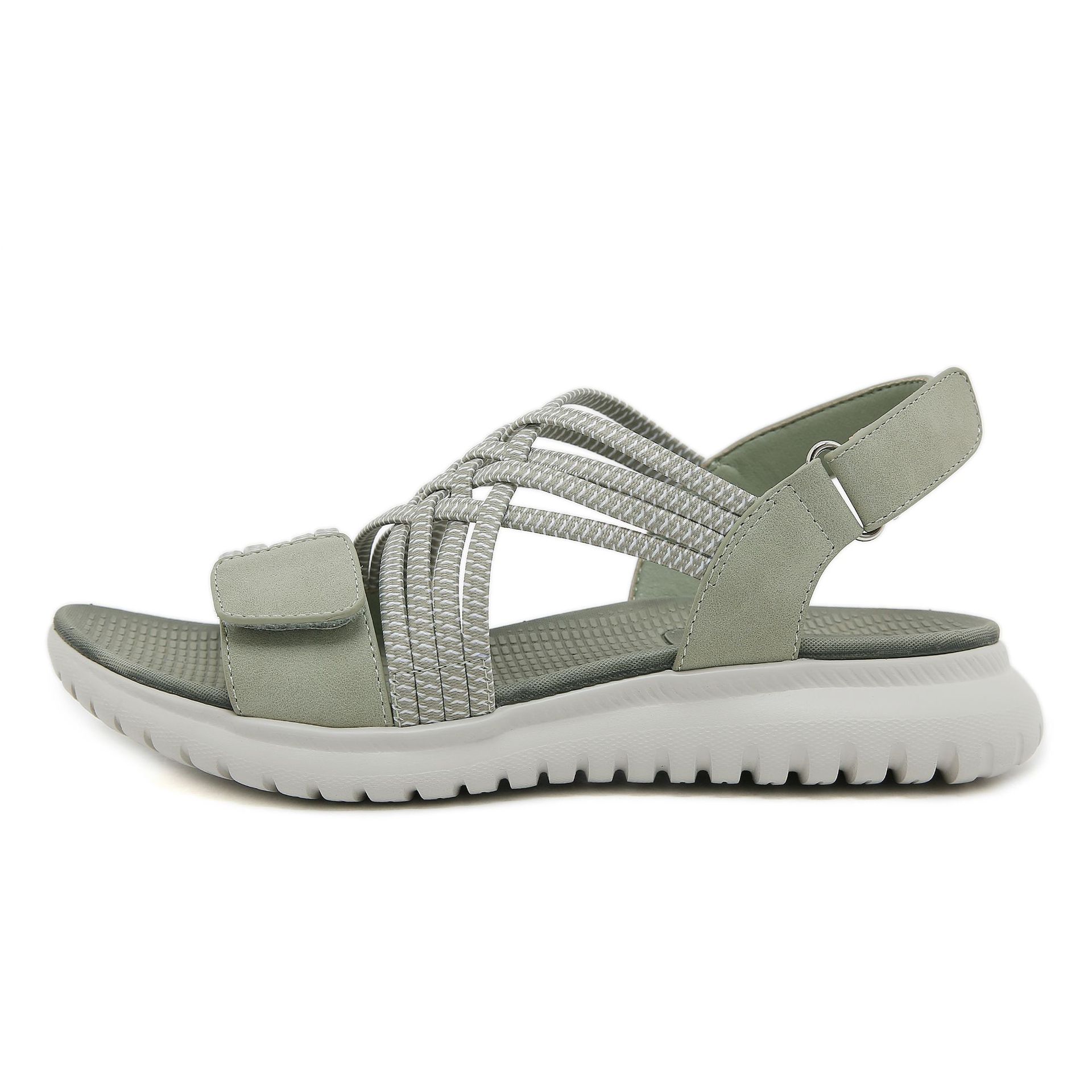 1109-A10 Amazon 2026 Summer New Sandals Women'S Lightweight Sports Style Comfortable Elastic Large Size Sandals