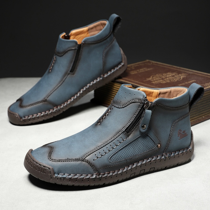 ✅ASTM-Certified Men's Leather Work Boots – Durable,Waterproof & Non-Slip Protection