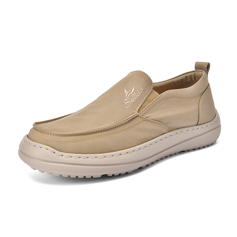 Cross-Border Large Size Foreign Trade Men'S Shoes Canvas Shoes Men'S Slip-On Outdoor Low-Top Casual Shoes Dad Shoes Middle-Aged And Elderly Shoes