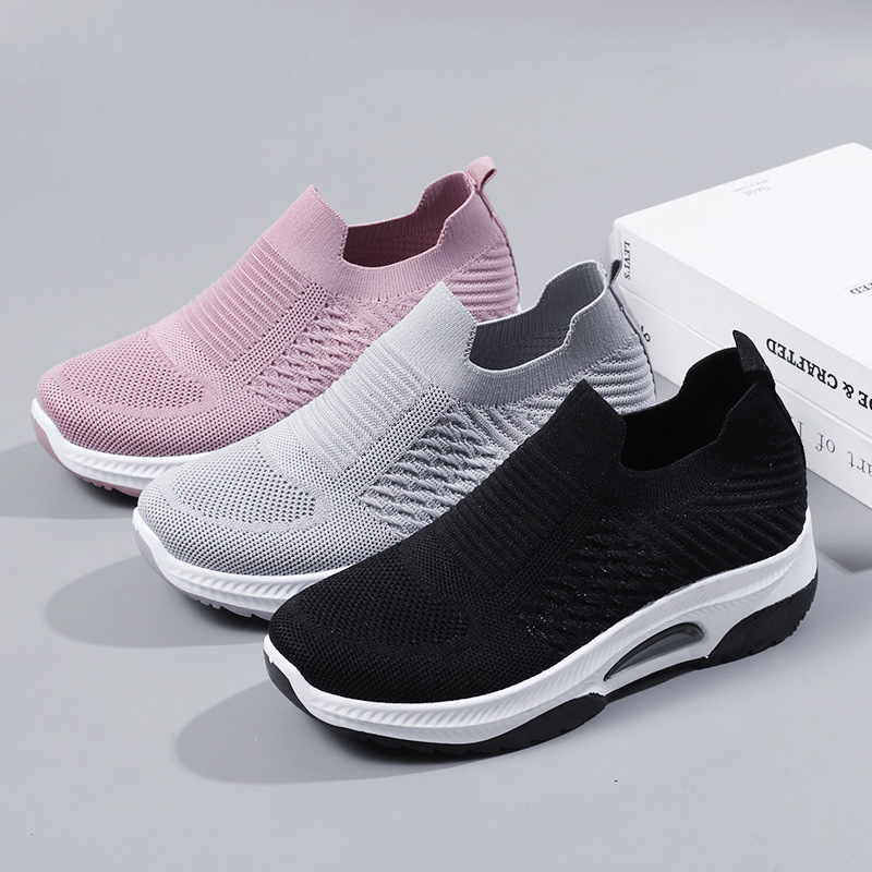 Shoes for women 2023 new foreign trade thick-soled women's shoes casual fashion sports shoes women's mesh shoes breathable manufacturers wholesale