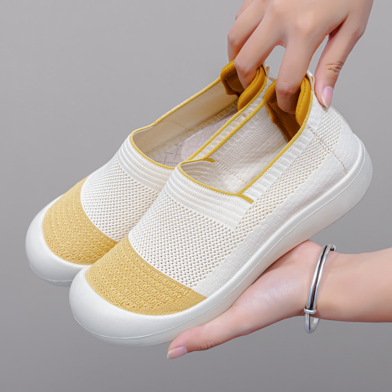 Women'S New Summer Shoes, All-Match Casual Shoes, Cross-Border Soft Soles, Comfortable Feet, Mother'S Shoes, One-Step Foreign Trade Shoes