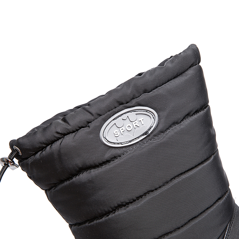 Women's Drawstring Waterproof Snow Boots