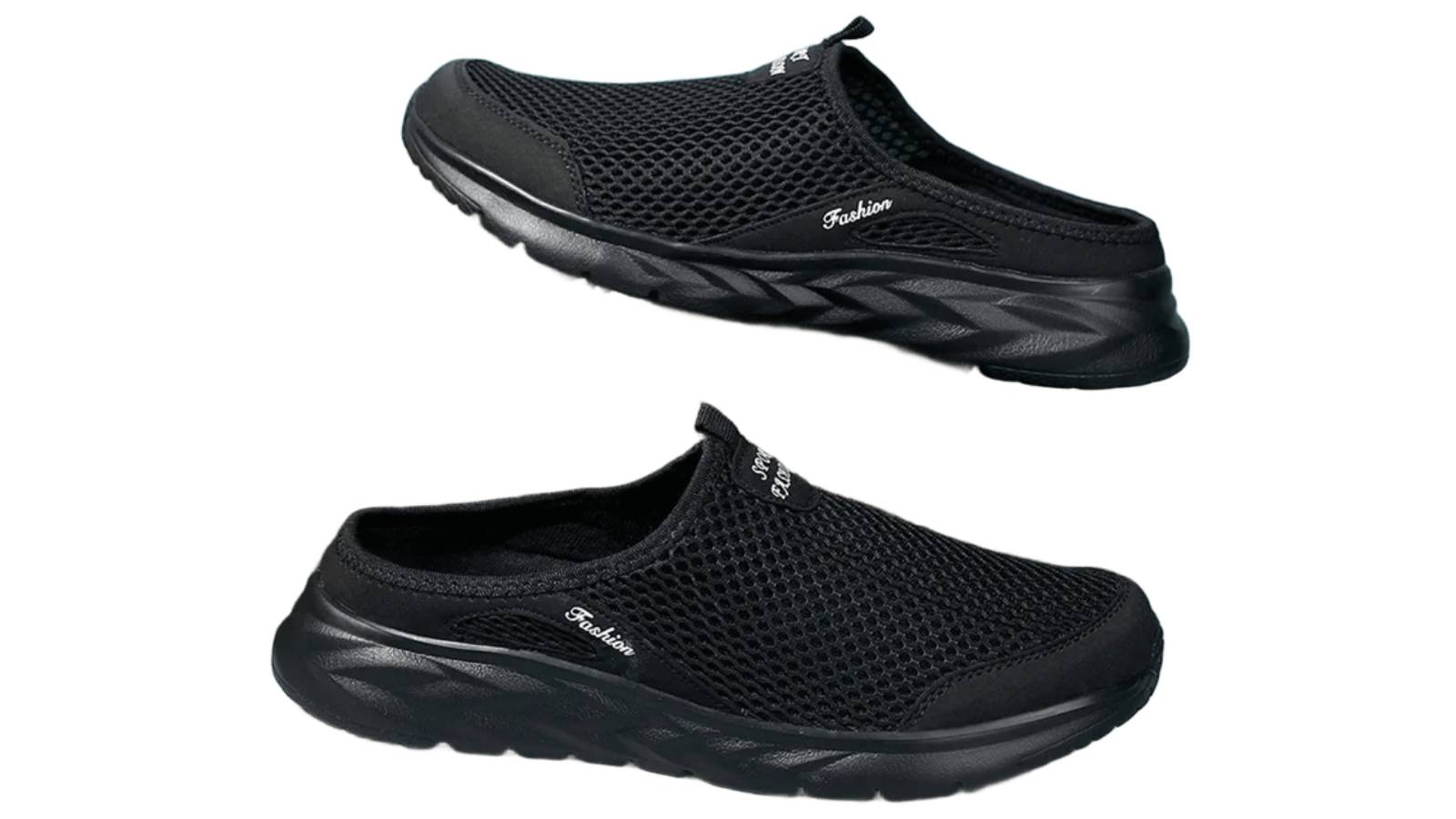 A Generation Of Spring And Summer New Casual Sports Men'S Shoes Large Size Cross-Border Half Drag Mesh Shoes