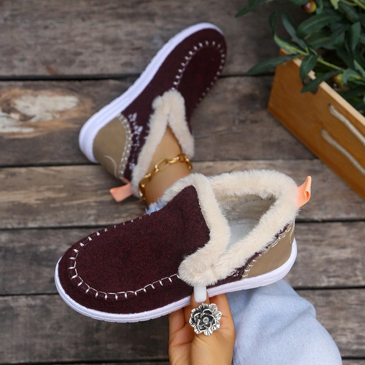 🥾Soft, Plush Slip-on Sneakers for Cozy Feet