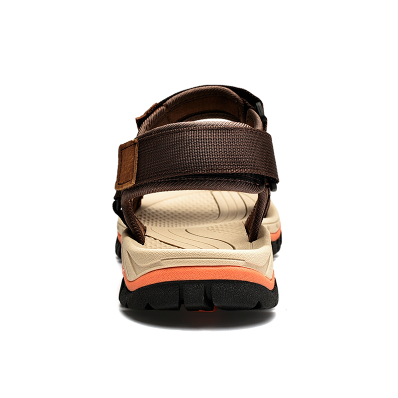 Men’s Classic Sommer Beach Breathable Convenient Velcro Leather Sandals