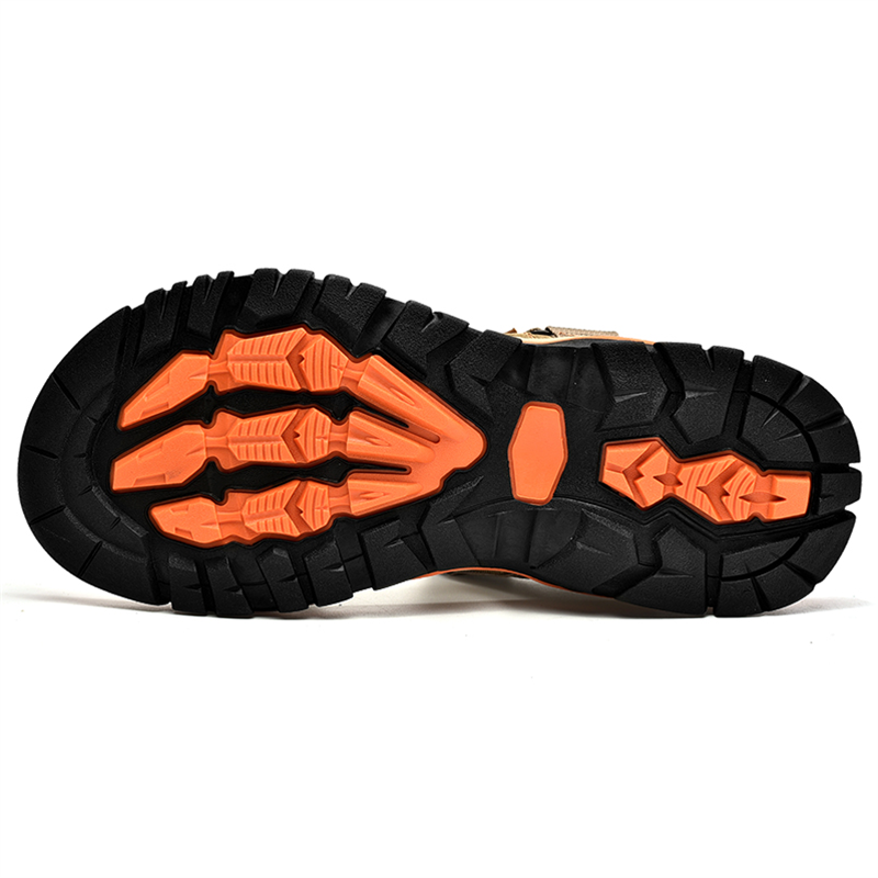 Men’s Classic Sommer Beach Breathable Convenient Velcro Leather Sandals