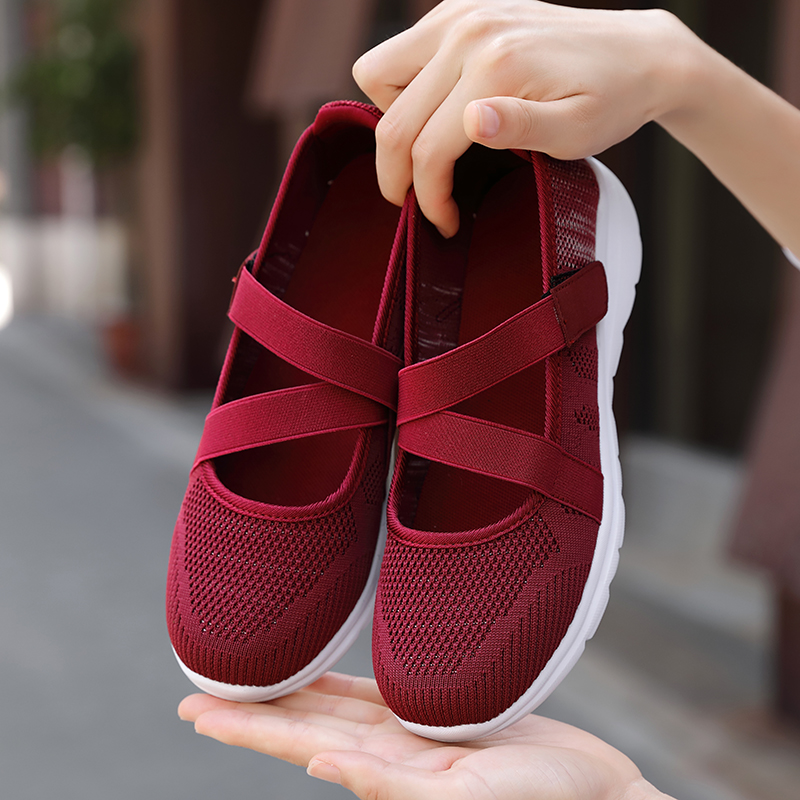 🚶‍♀️👟Clearance!!!⏱️Last Hour!!✨Women's Yoga Comfort Non-slip Wide Head Arch Support Orthopedic Hands-free Adjustable Slip-on Mary Jane Walking Shoes