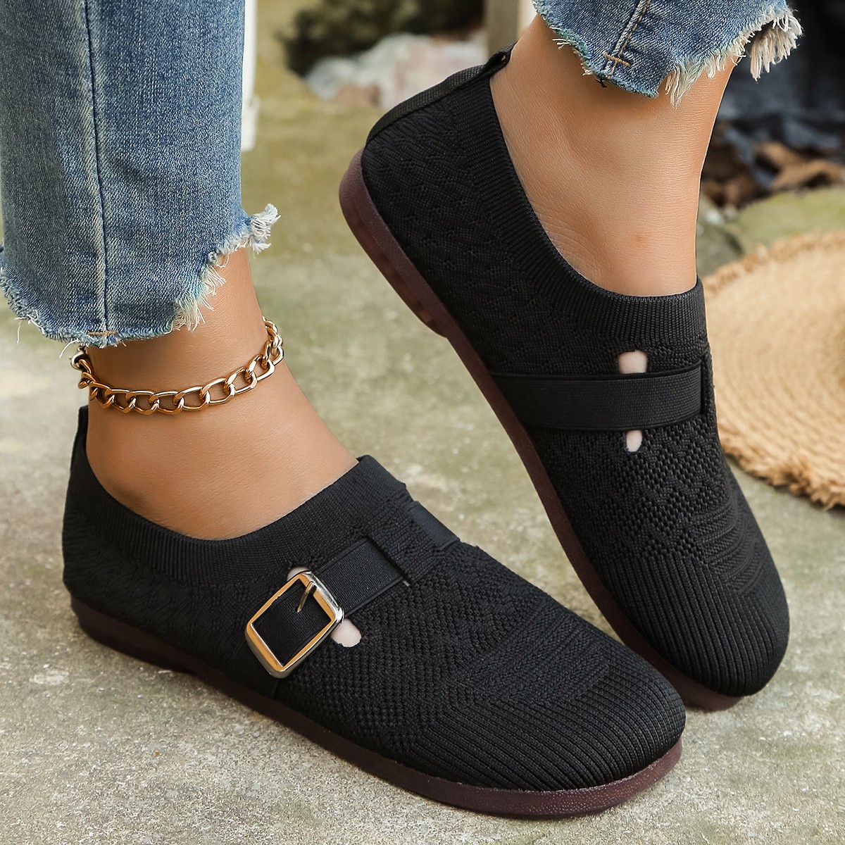🌸🎉 Trendy Must-Have! Only a Few Left! ✨🥿💫Women's Daily Soft Breathable Arch Support Neuropathic Flat Mule Diabetic Shoes