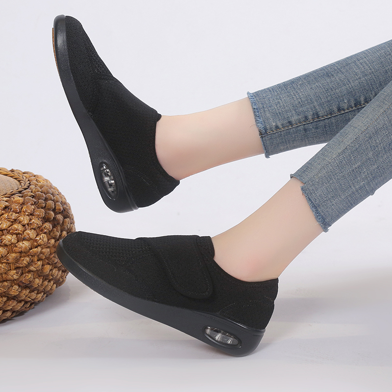 🌸🎉 Trendy Must-Have! Only a Few Left! ✨🥿💫Women's Nursing Home Wide Toe Orthopedic Adjustable Strap Neuropathic Shoes