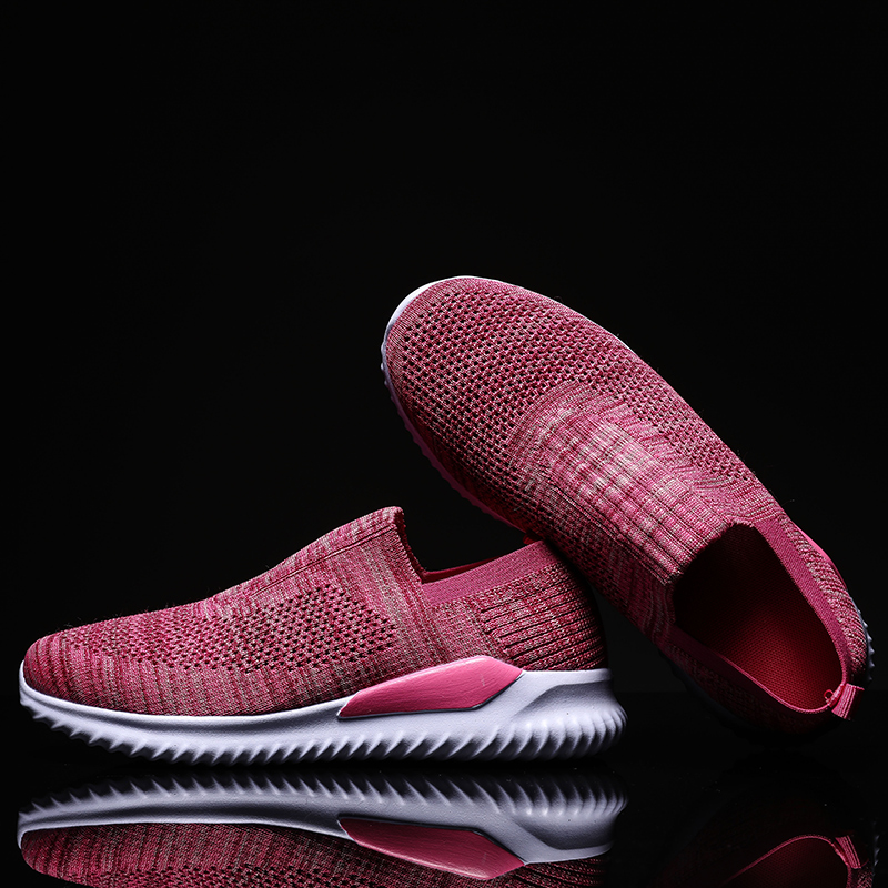 Women's Slip On Sneakers Non Slip Walking Shoes Breathable Mesh Work Casual Lightweight Tennis Workout Shoes
