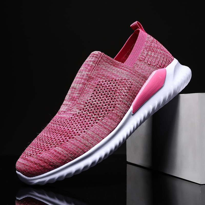 Women's Slip On Sneakers Non Slip Walking Shoes Breathable Mesh Work Casual Lightweight Tennis Workout Shoes