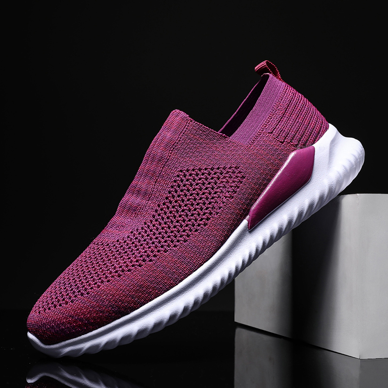 Women's Slip On Sneakers Non Slip Walking Shoes Breathable Mesh Work Casual Lightweight Tennis Workout Shoes