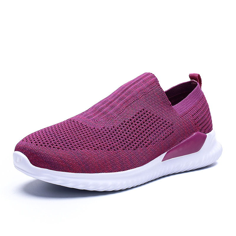 Women's Slip On Sneakers Non Slip Walking Shoes Breathable Mesh Work Casual Lightweight Tennis Workout Shoes