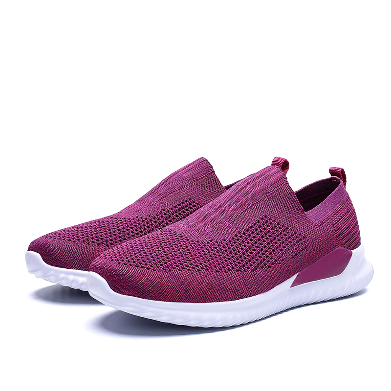 Women's Slip On Sneakers Non Slip Walking Shoes Breathable Mesh Work Casual Lightweight Tennis Workout Shoes