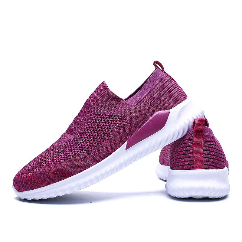 Women's Slip On Sneakers Non Slip Walking Shoes Breathable Mesh Work Casual Lightweight Tennis Workout Shoes