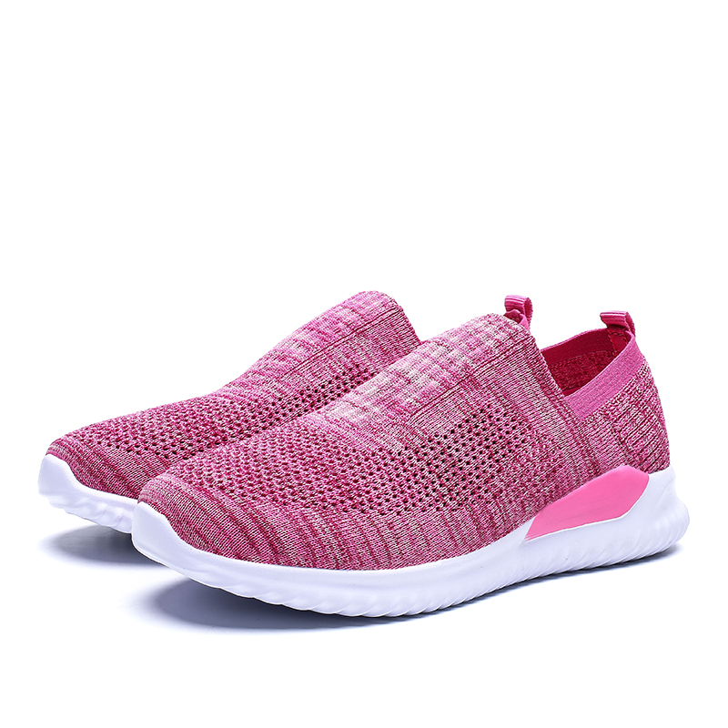 Women's Slip On Sneakers Non Slip Walking Shoes Breathable Mesh Work Casual Lightweight Tennis Workout Shoes