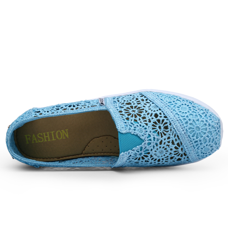 Women's Floral Embroidery Lace Mesh Air Cushion Sneakers,Comfortable Orthopedic Diabetic Walking Toning Shoes Breathable Slip On Platform Loafers Casual Fashion Rocker Shoes