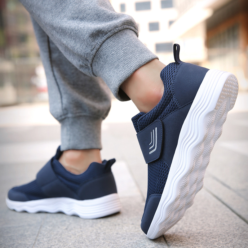 Women's Casual Comfort Walking Shoes Ultralight Flats Non-Slip Hook & Loop Fashion Sneakers