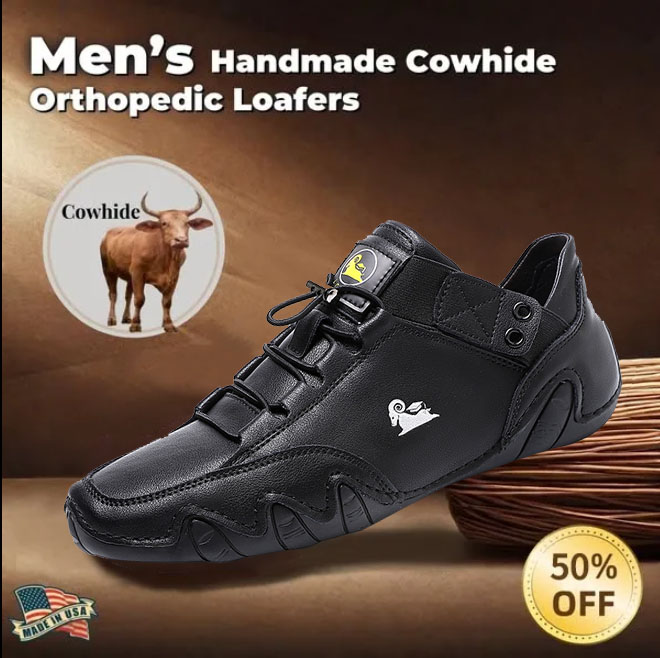 Last Day 70% OFF🔥Men's Genuine Hot Sale Orthopedic High Top Shoes