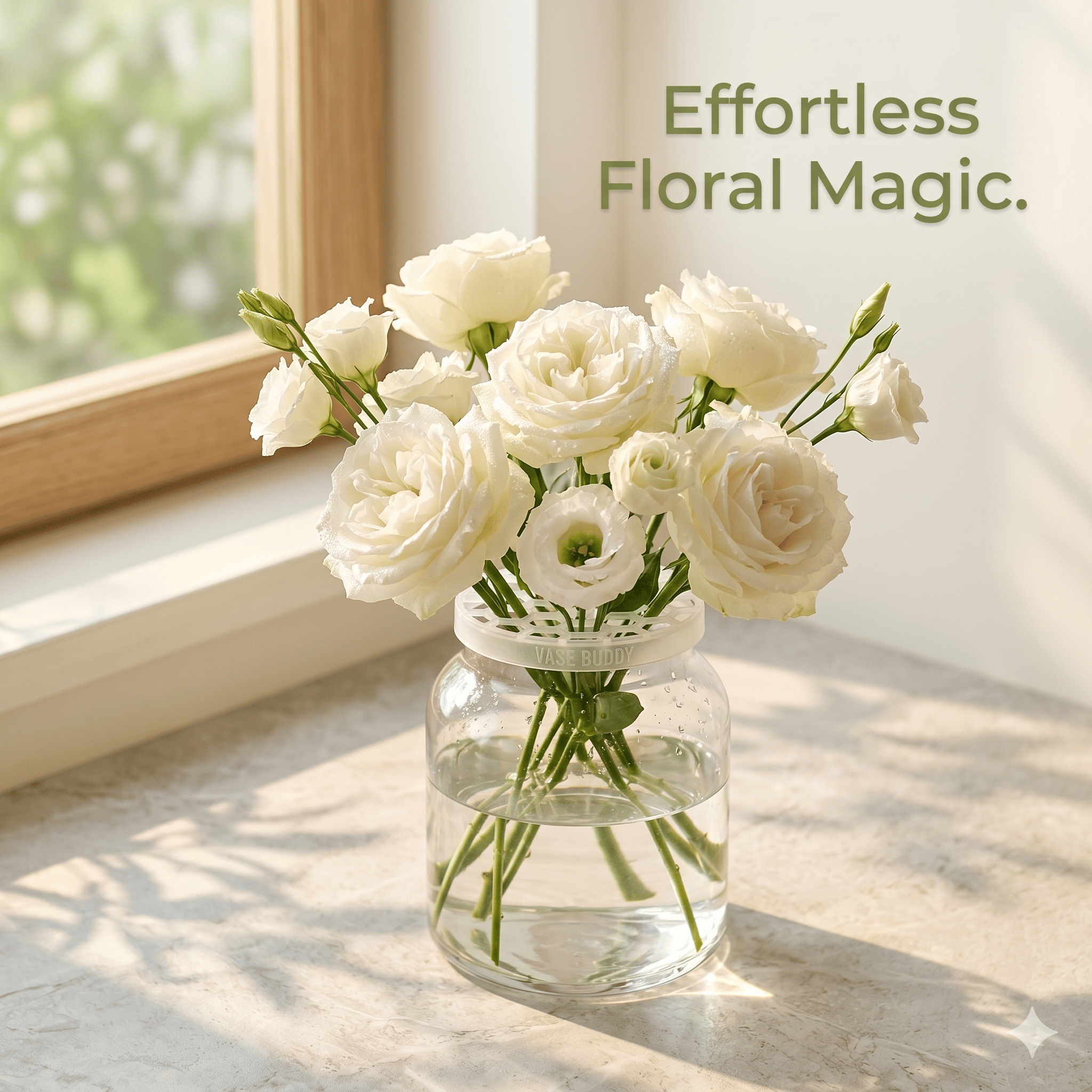 🌸🔥Reusable Silicone Flower Arranging Grid, Stretches Over The Rim of Vase, Self-Grips to Glass, for Easy Flower Arranging