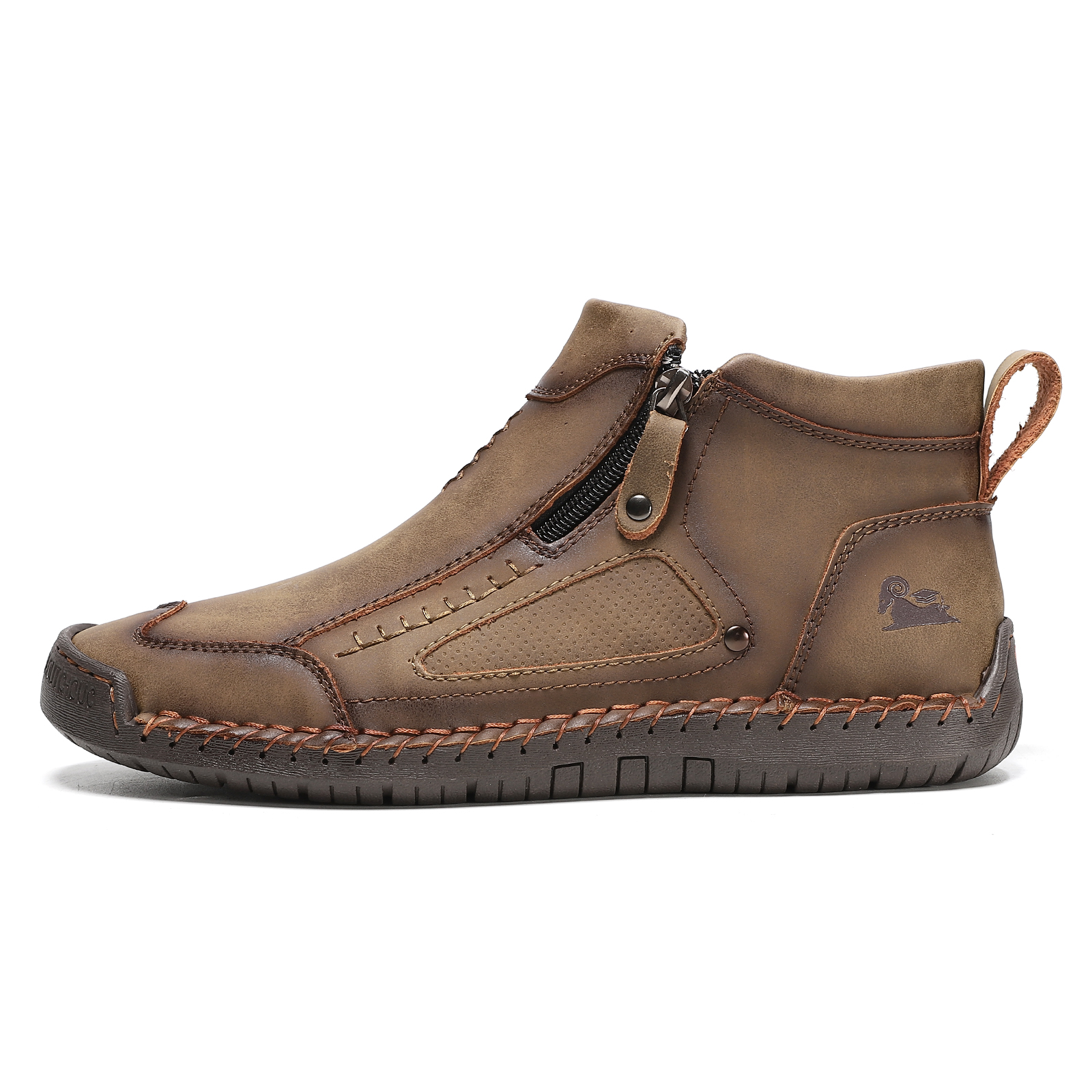 ✅ASTM-Certified Men's Leather Work Boots – Durable,Waterproof & Non-Slip Protection
