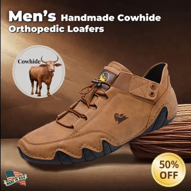 Last Day 70% OFF🔥Men's Genuine Hot Sale Orthopedic High Top Shoes