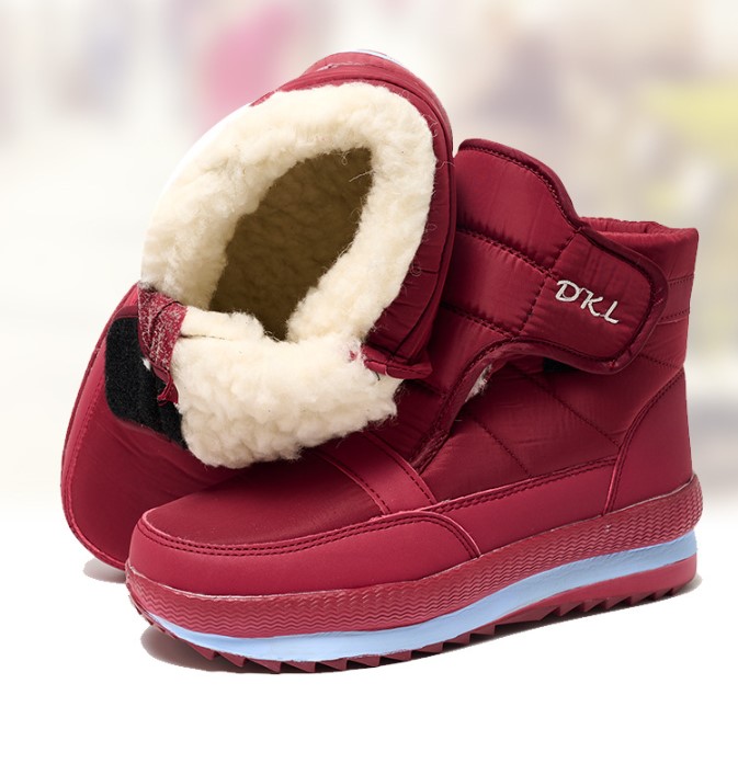 Women's Casual Velcro Winter Warm Ankle Snow Boots