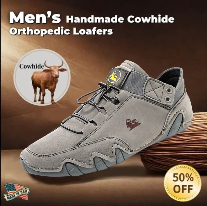 Last Day 70% OFF🔥Men's Genuine Hot Sale Orthopedic High Top Shoes