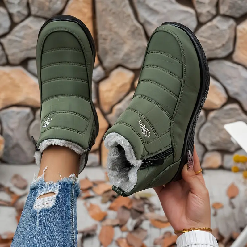 Women’s Insulated Snow Boots – Waterproof,Non-Slip & Fur Lined | Comfortable Warm Winter Shoes