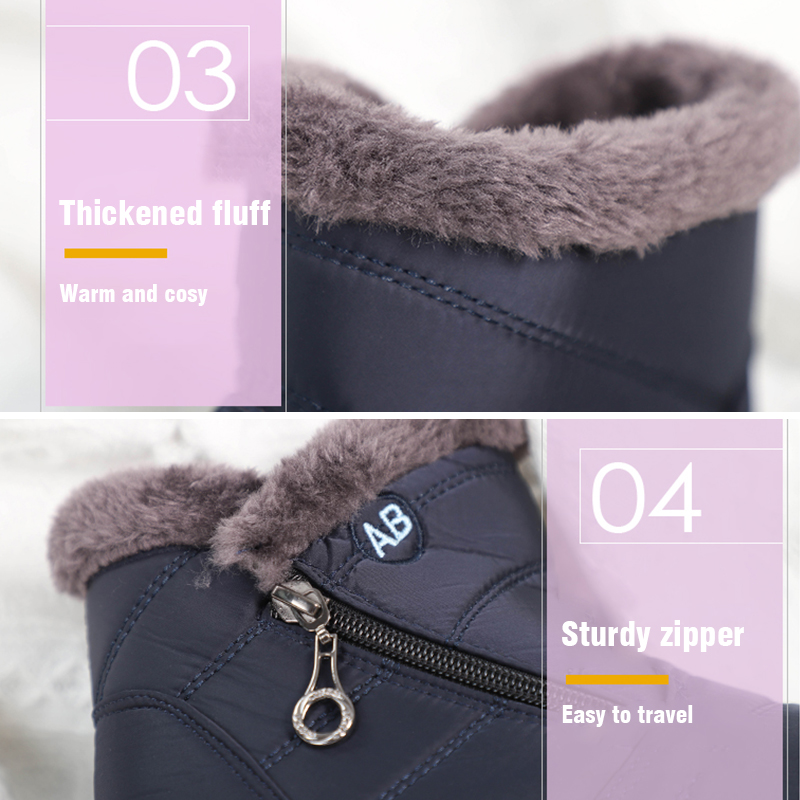 Women's Warm Waterproof Snow Boots