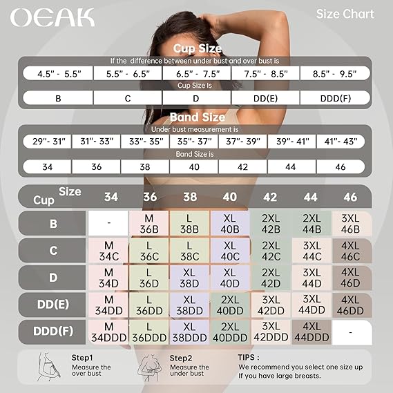 ZO CLOTHER Bra Plus Size Supportive Seamless Bras