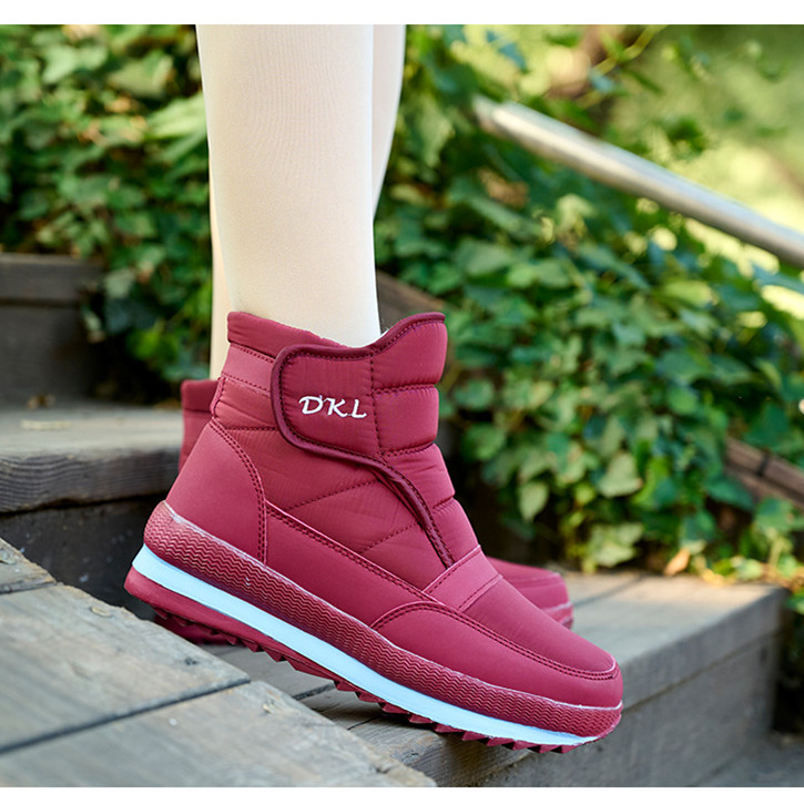 Women's Casual Velcro Winter Warm Ankle Snow Boots