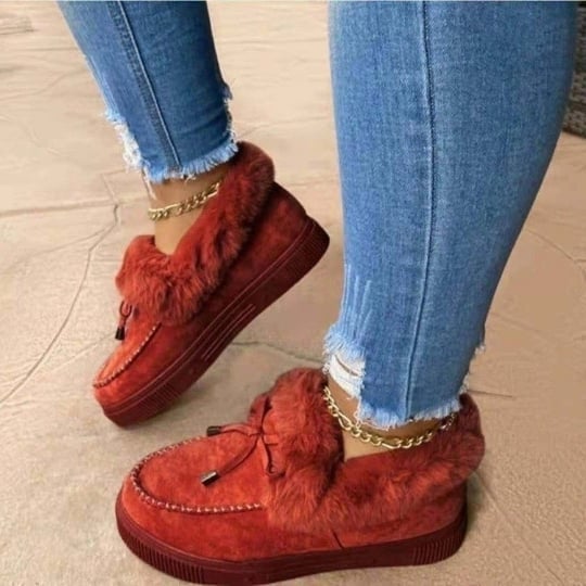 Last Day Promotion 68% OFF - 🔥Women's boots round head thick sole Orthopedic Arch-Support thick warm cotton shoes - Buy 2 Free Shipping