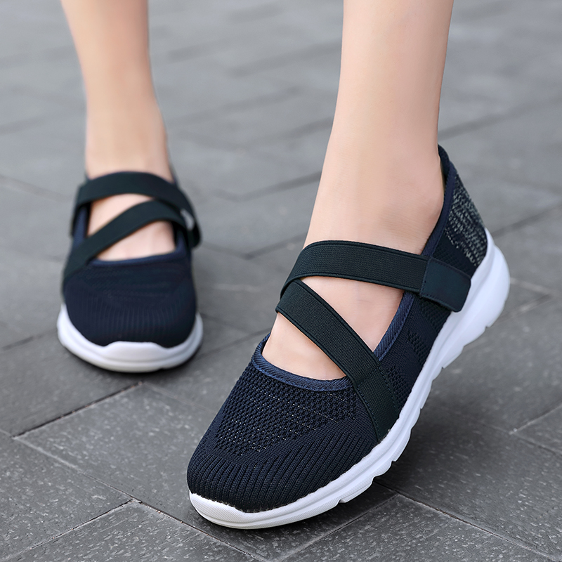 🚶‍♀️👟Clearance!!!⏱️Last Hour!!✨Women's Yoga Comfort Non-slip Wide Head Arch Support Orthopedic Hands-free Adjustable Slip-on Mary Jane Walking Shoes