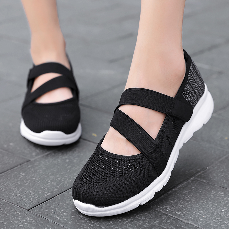 🚶‍♀️👟Clearance!!!⏱️Last Hour!!✨Women's Yoga Comfort Non-slip Wide Head Arch Support Orthopedic Hands-free Adjustable Slip-on Mary Jane Walking Shoes