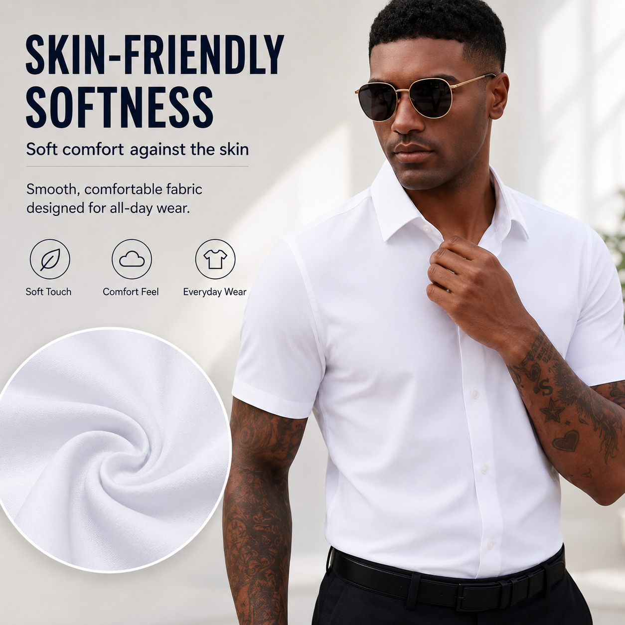 Summer Best Daily 1000+ Sold Stretch Non-Iron Shirt