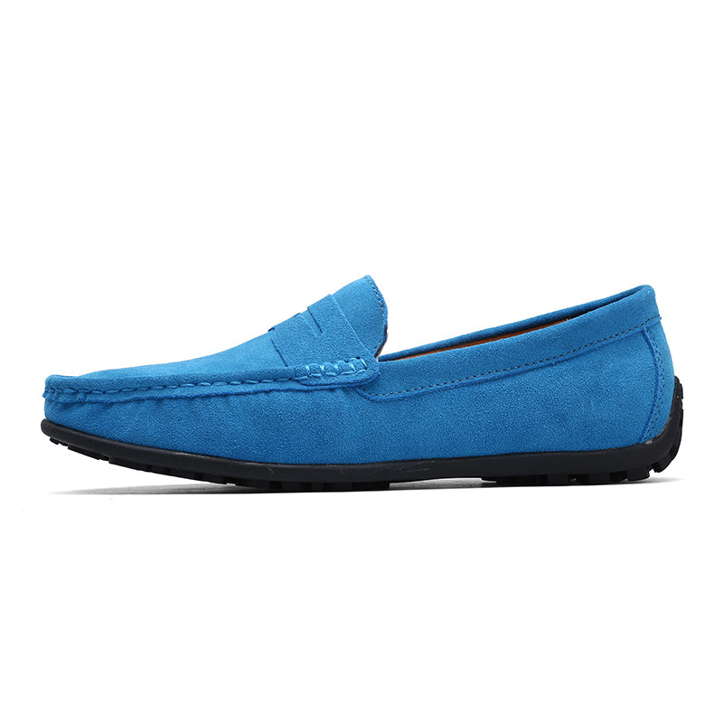 🔥2026🔥Men's Spring/Autumn Suede Genuine Leather Casual Driving Loafers/Moccasins | Plus Size