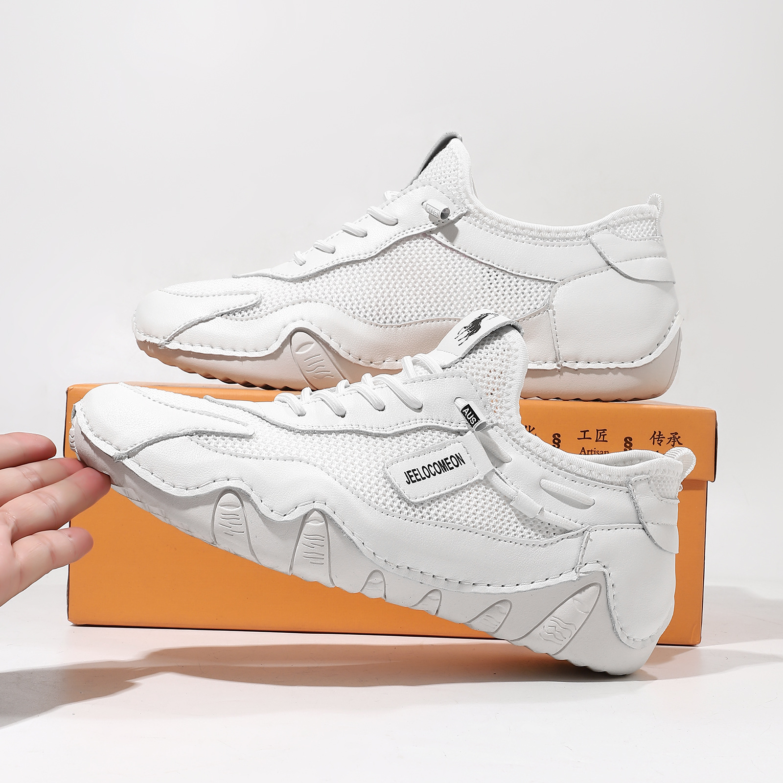 Cross-Border Amazon Popular Large Size Men'S And Women'S Shoes Outdoor Casual Shoes Summer Breathable Mesh Shoes Sports Shoes G2028