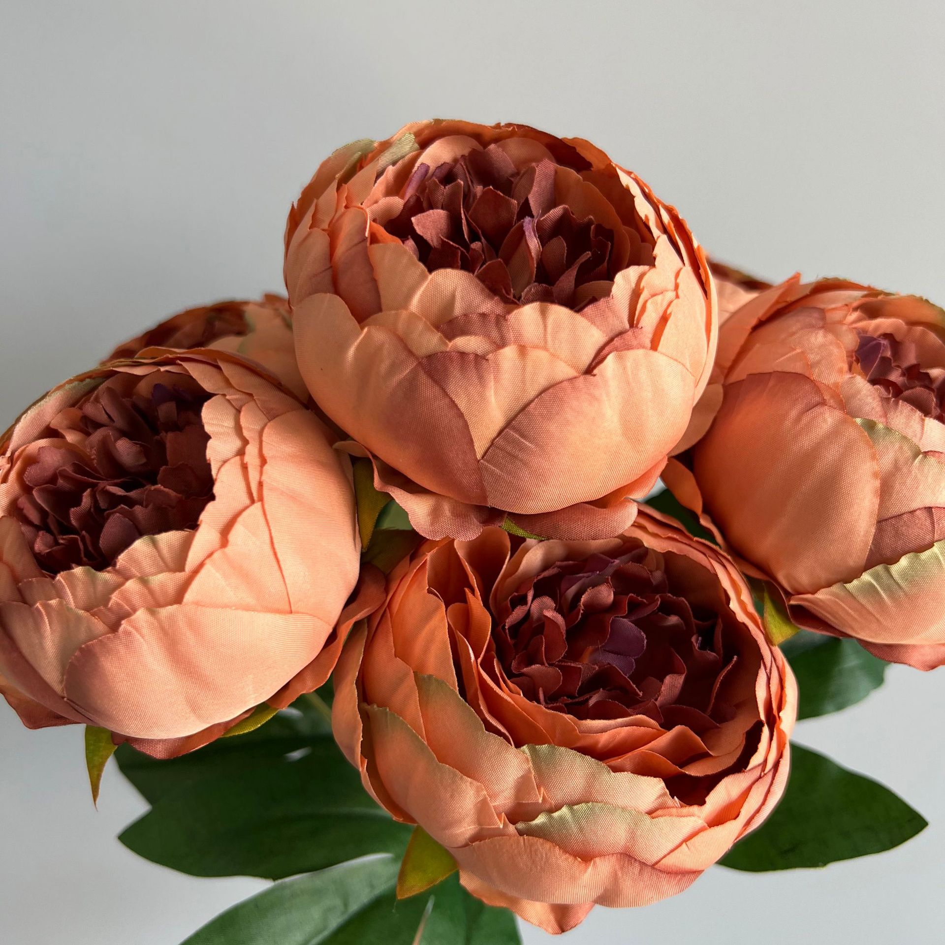 🌹Heads Tea Rose Artificial Silk Flower Bouquet Home Hotel Table Decoration Fake Flower Wedding Bride Holding Floral Bouquet