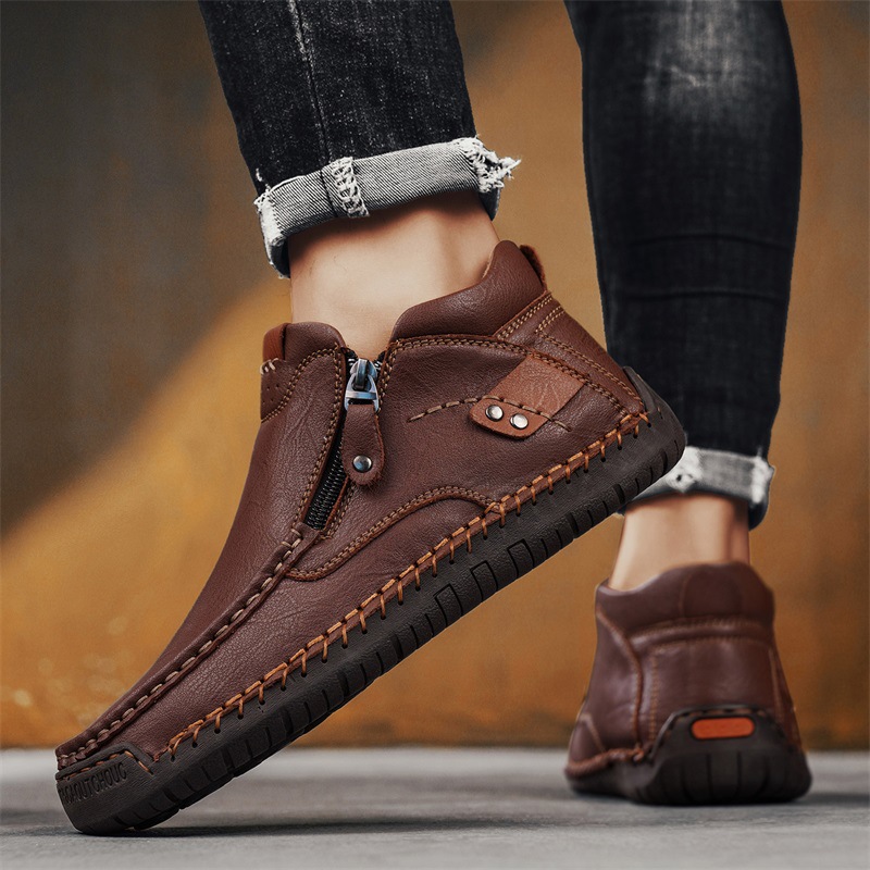 ⏰Last Day! 70% OFF🔥Men's Handmade Genuine Leather Orthopedic Walking Boots