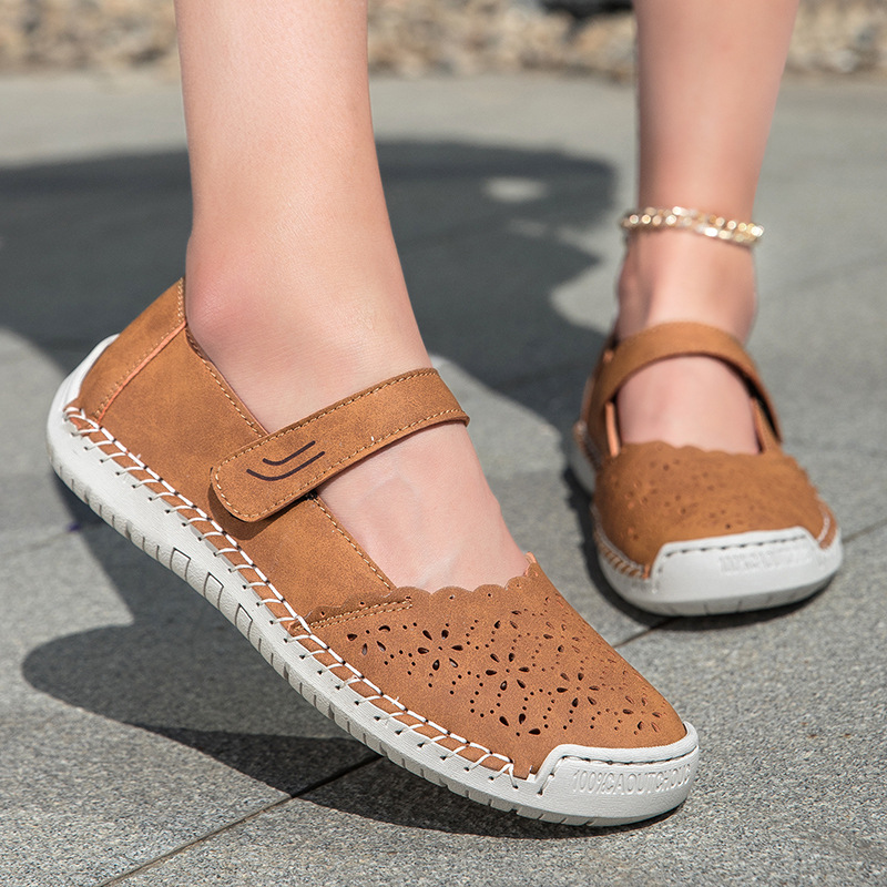 Women'S Shoes Outdoor Casual Shoes Summer Mom Shoes Velcro Single Shoes