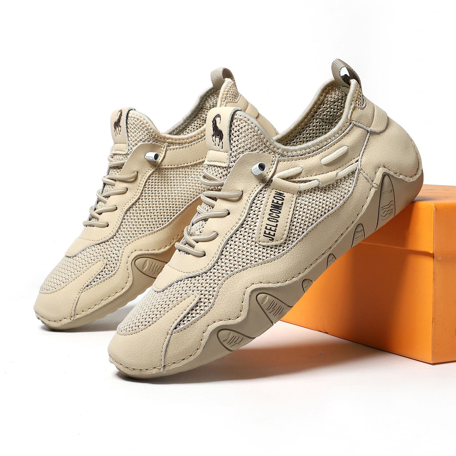 Cross-Border Amazon Popular Large Size Men'S And Women'S Shoes Outdoor Casual Shoes Summer Breathable Mesh Shoes Sports Shoes G2028