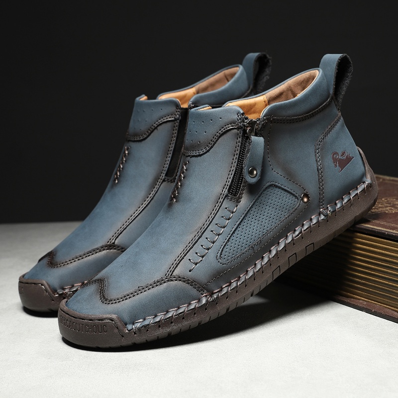 ✅ASTM-Certified Men's Leather Work Boots – Durable,Waterproof & Non-Slip Protection