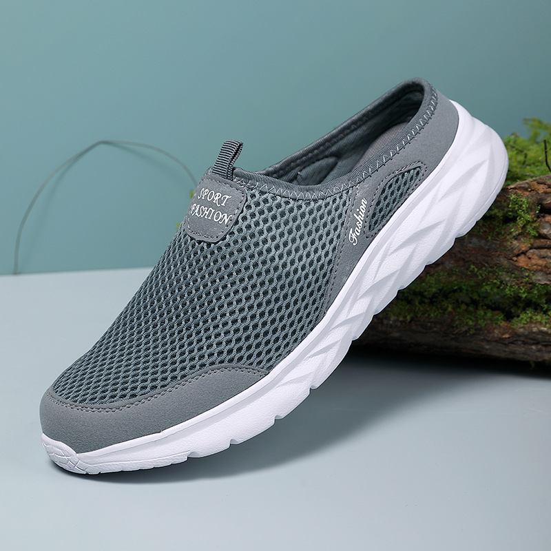 A Generation Of Spring And Summer New Casual Sports Men'S Shoes Large Size Cross-Border Half Drag Mesh Shoes