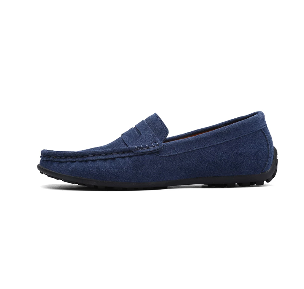 🔥2026🔥Men's Spring/Autumn Suede Genuine Leather Casual Driving Loafers/Moccasins | Plus Size