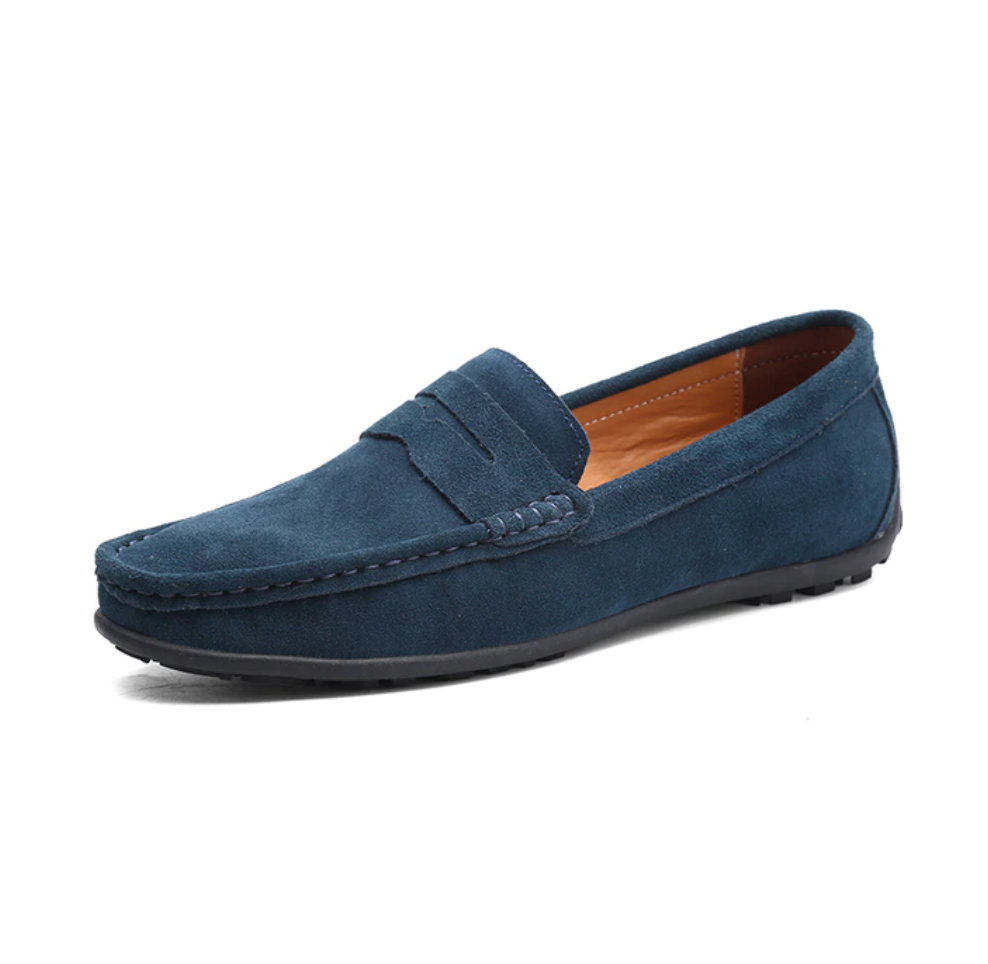 🔥2026🔥Men's Spring/Autumn Suede Genuine Leather Casual Driving Loafers/Moccasins | Plus Size
